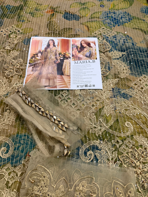 Maria b printed chiffon wedding edition