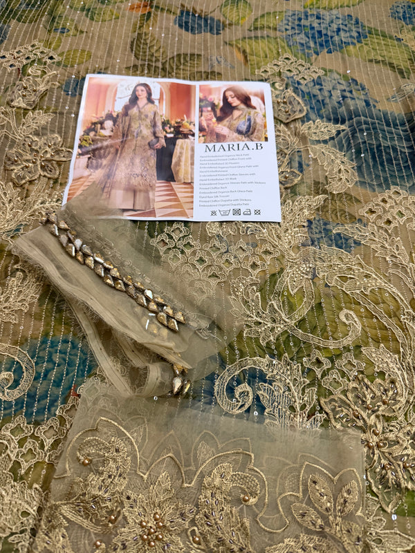 Maria b printed chiffon wedding edition