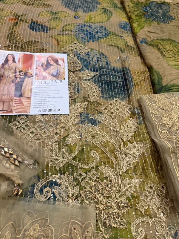 Maria b printed chiffon wedding edition