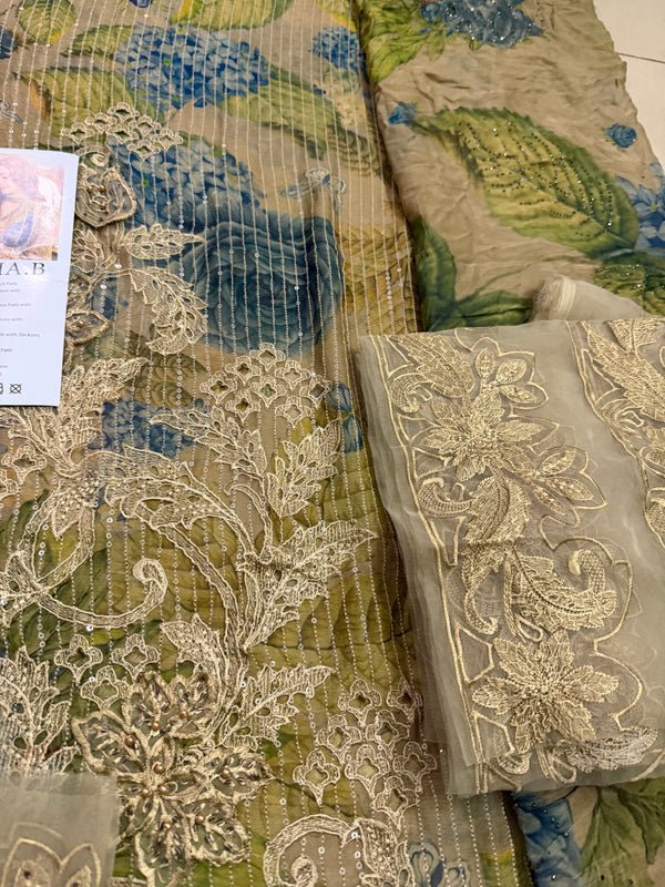 Maria b printed chiffon wedding edition