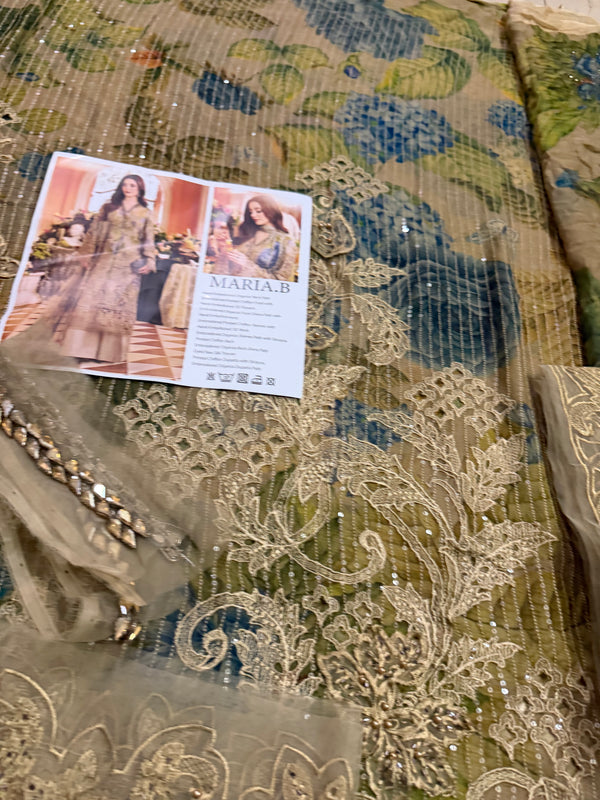 Maria b printed chiffon wedding edition