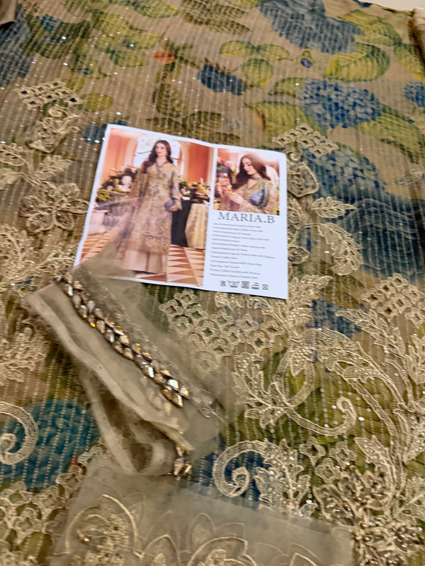 Maria b printed chiffon wedding edition