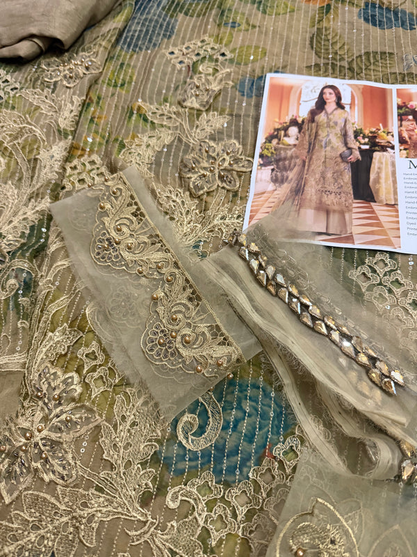 Maria b printed chiffon wedding edition