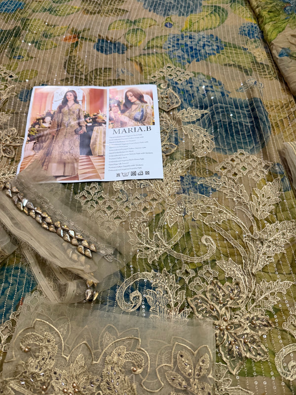 Maria b printed chiffon wedding edition