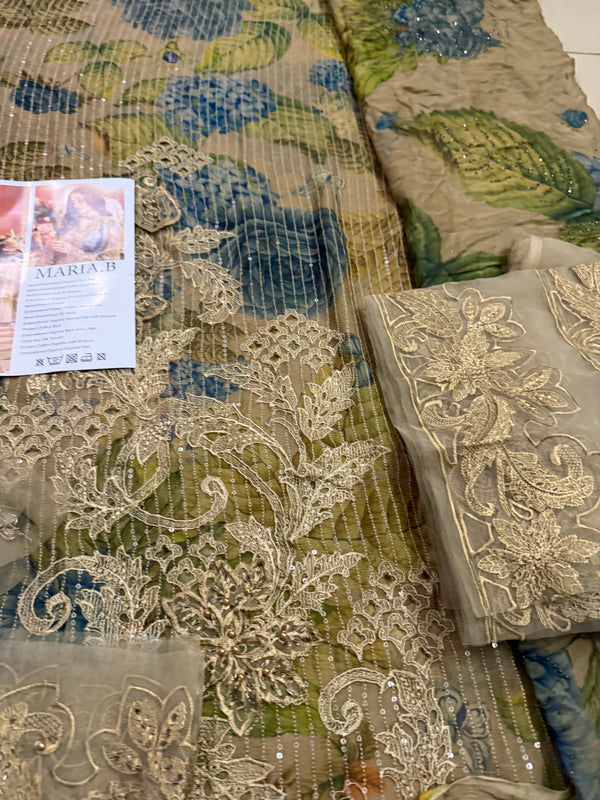 Maria b printed chiffon wedding edition