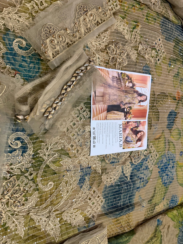 Maria b printed chiffon wedding edition