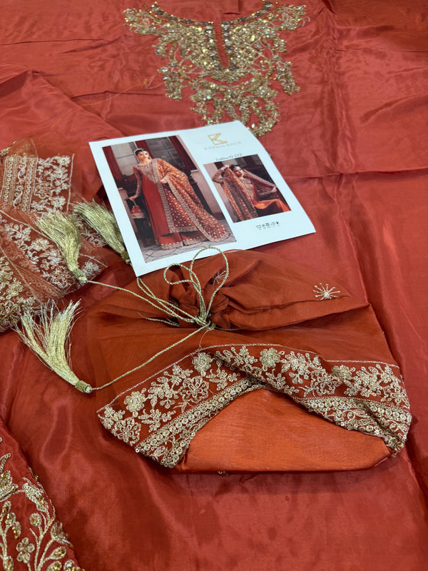 Kanwal malik rust wedding edition