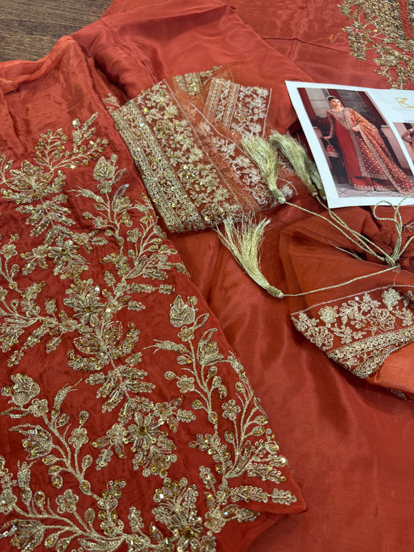 Kanwal malik rust wedding edition