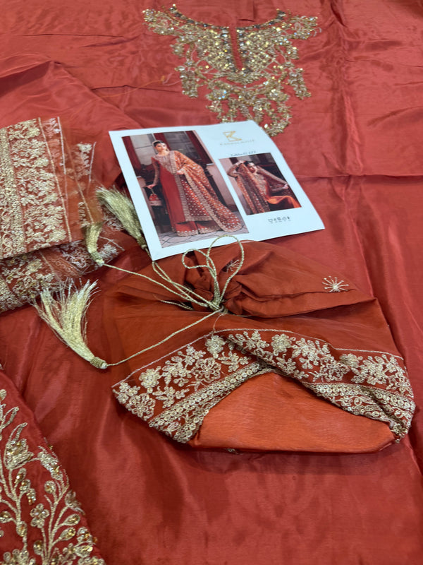 Kanwal malik rust wedding edition