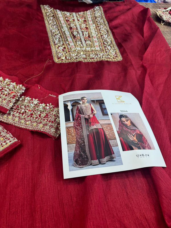 kanwal malik red wedding edition