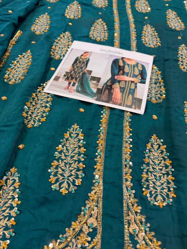 Fahad Hussain green wedding edition
