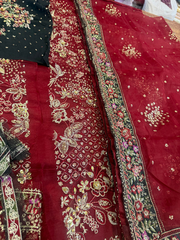 Republic womenswear black red wedding edition