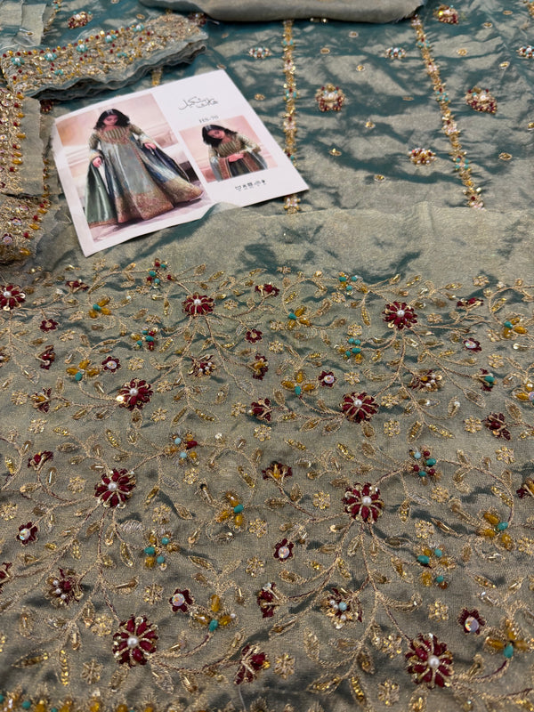 Haris Shakeel mint double shade wedding edition brand haris Shakeel
