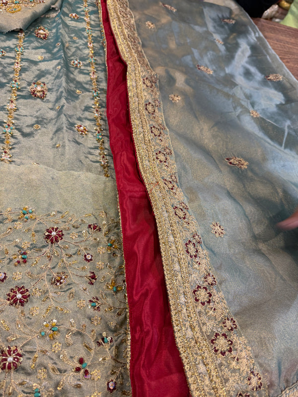 Haris Shakeel mint double shade wedding edition brand haris Shakeel