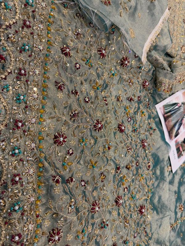 Haris Shakeel mint double shade wedding edition brand haris Shakeel