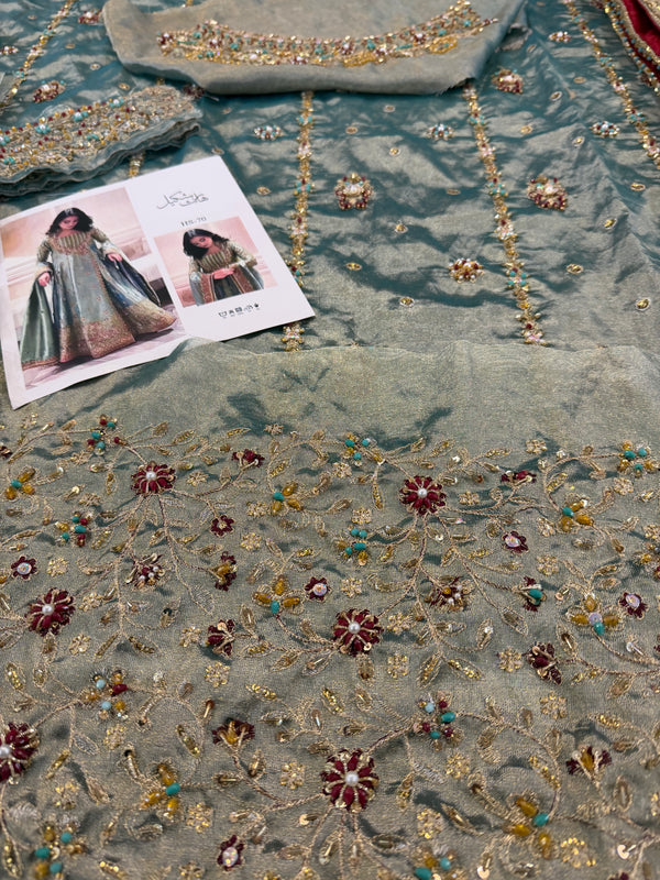Haris Shakeel mint double shade wedding edition brand haris Shakeel