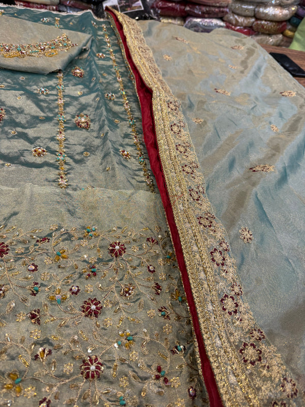 Haris Shakeel mint double shade wedding edition brand haris Shakeel