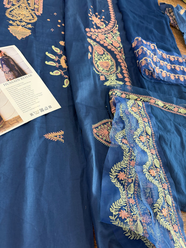 Hussain rehar blue lawn 2026