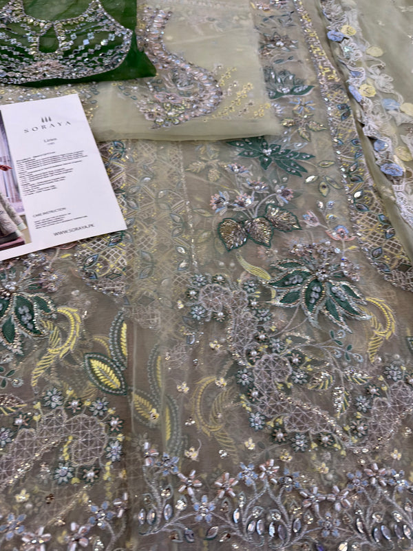 Soraya apple green wedding edition