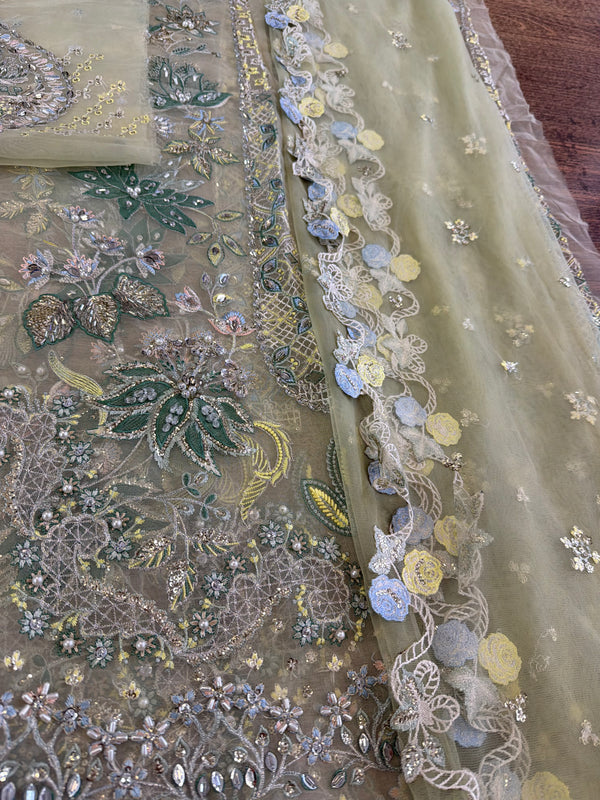 Soraya apple green wedding edition