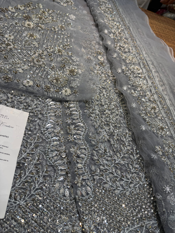 Republic womenswear grey bridal 16 panelled