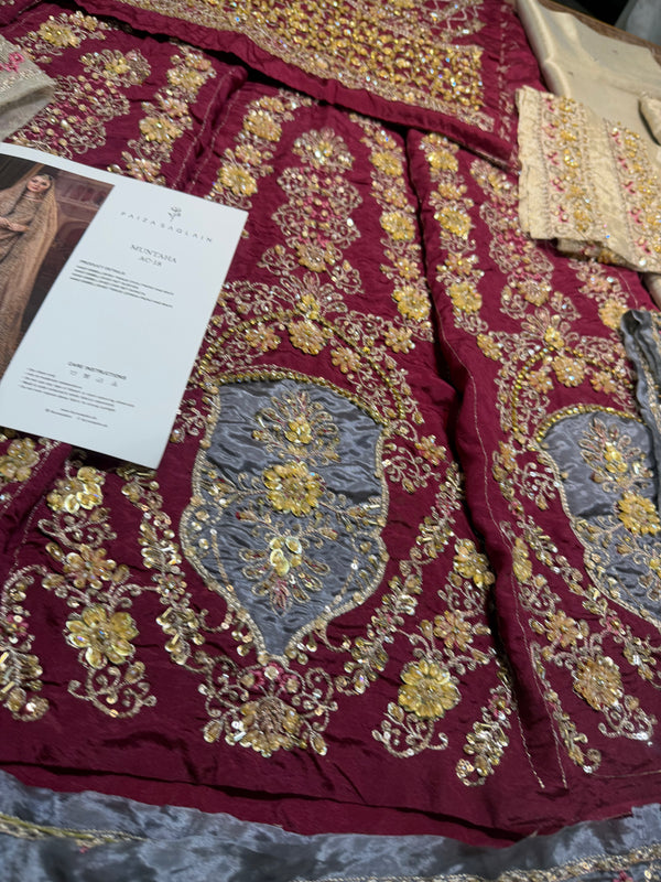 Faiza saqlain golden merino wedding edition