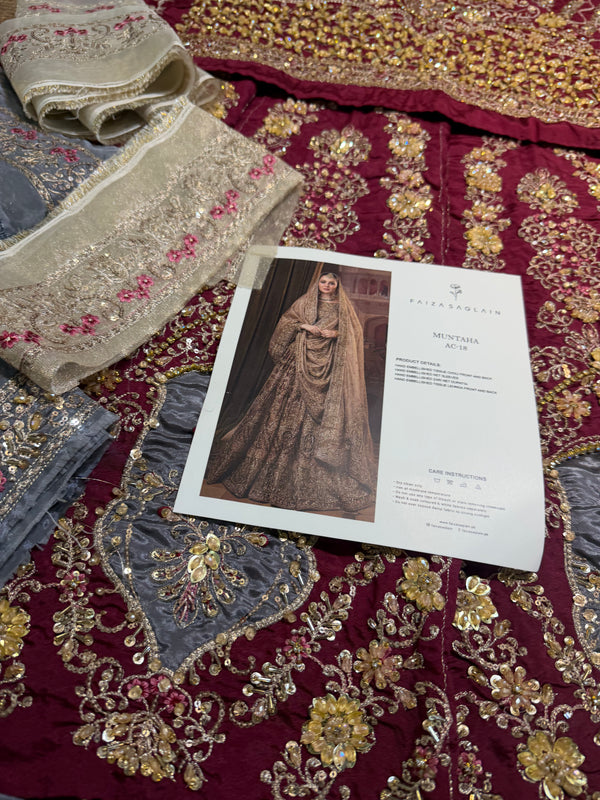 Faiza saqlain golden merino wedding edition