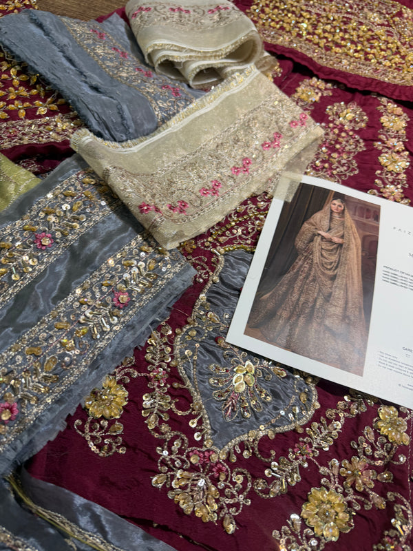 Faiza saqlain golden merino wedding edition