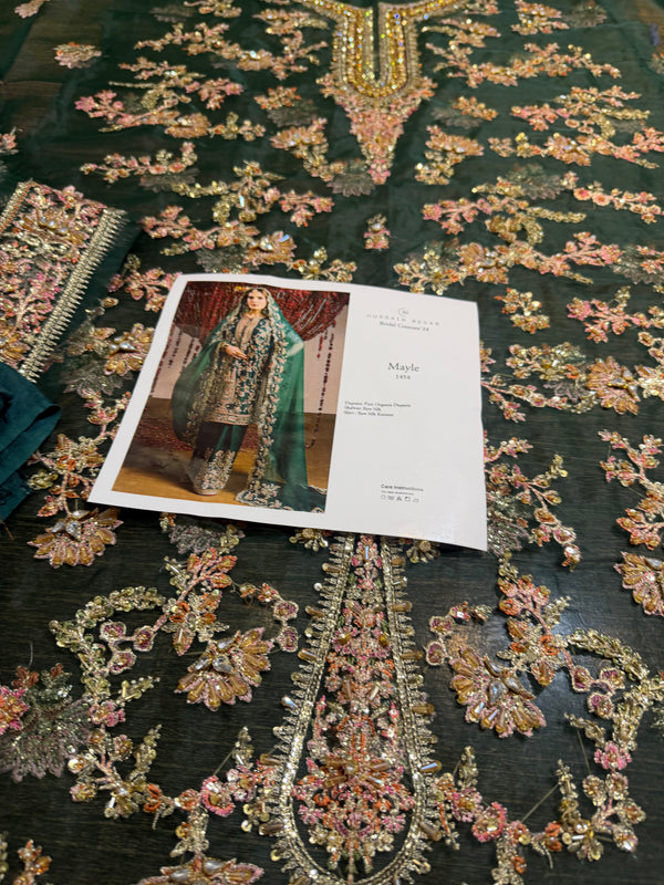 Hussain rehar green wedding edition