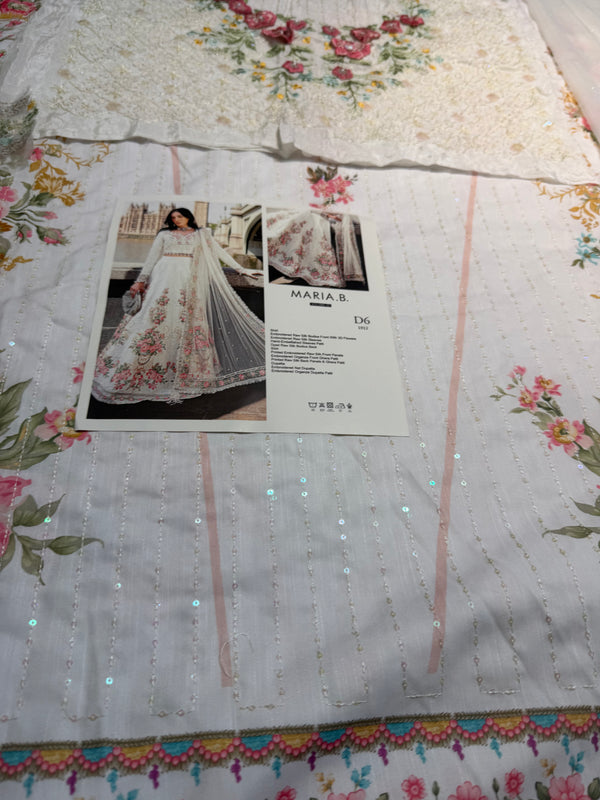 Maria b white frock soriee collection