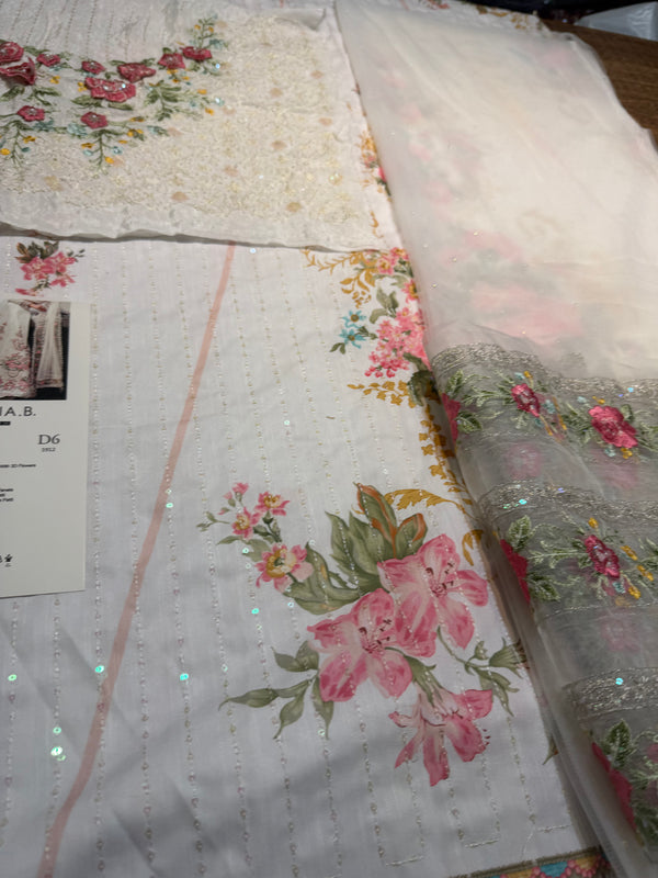 Maria b white frock soriee collection