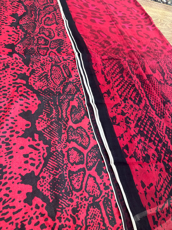 Maria b mprint red black winter collection