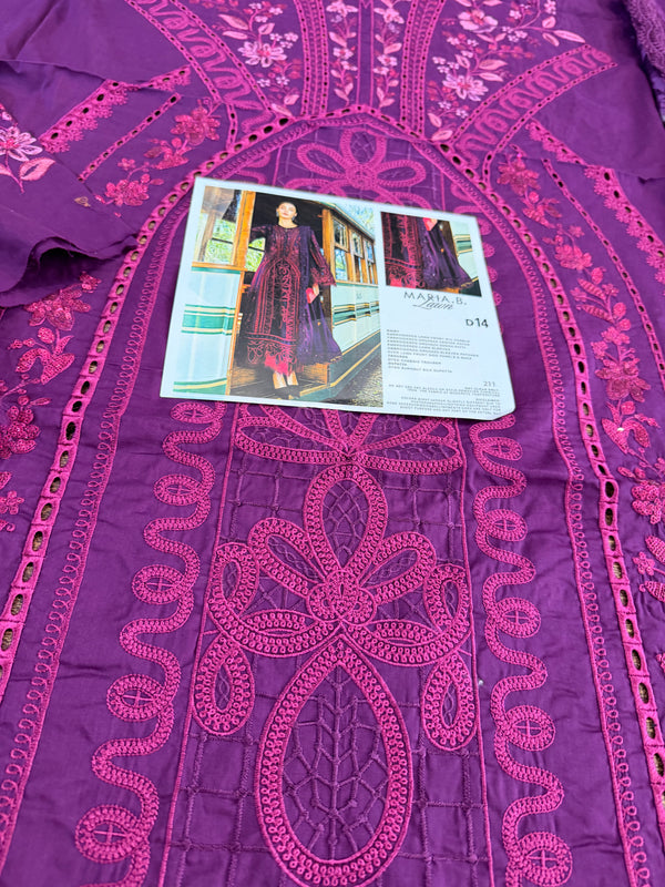 Maria b purple majenda Eid ul azha collection