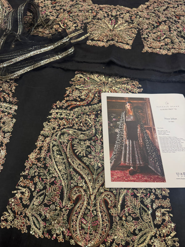 Hussain rehar black wedding edition