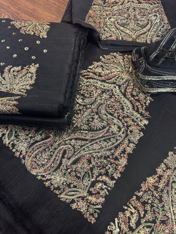 Hussain rehar black wedding edition