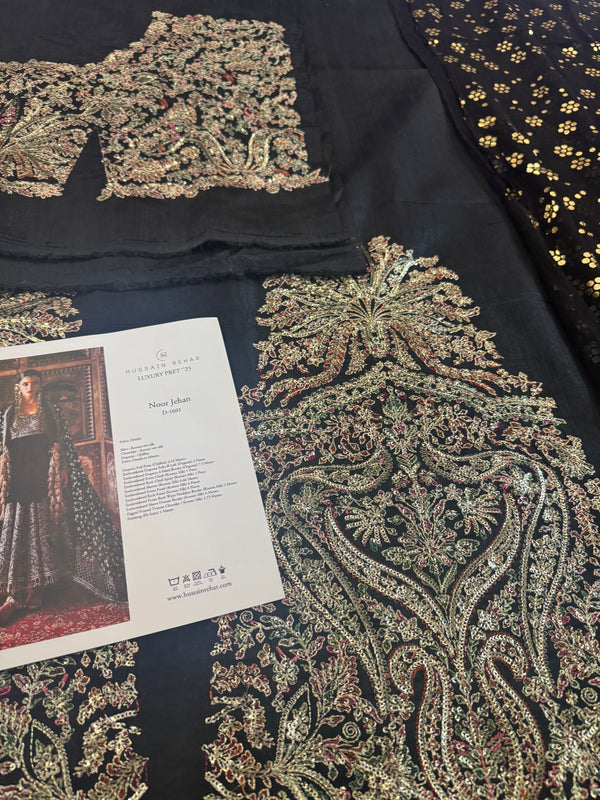 Hussain rehar black wedding edition