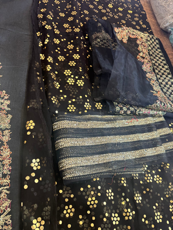 Hussain rehar black wedding edition