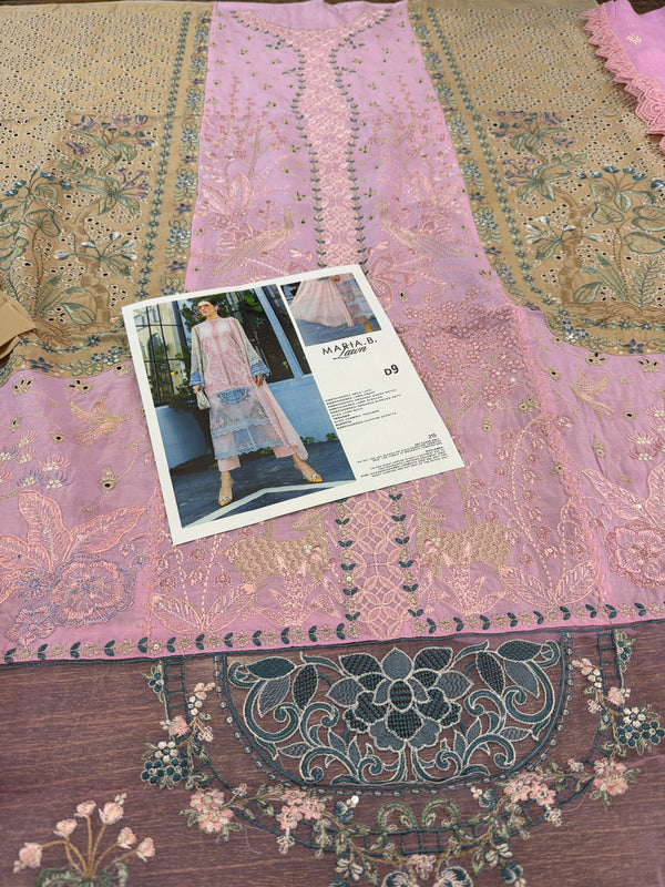 Maria b pink brown Eid ul azha collection