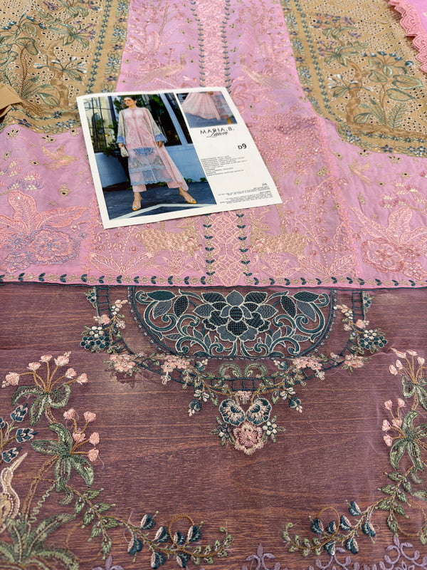 Maria b pink brown Eid ul azha collection
