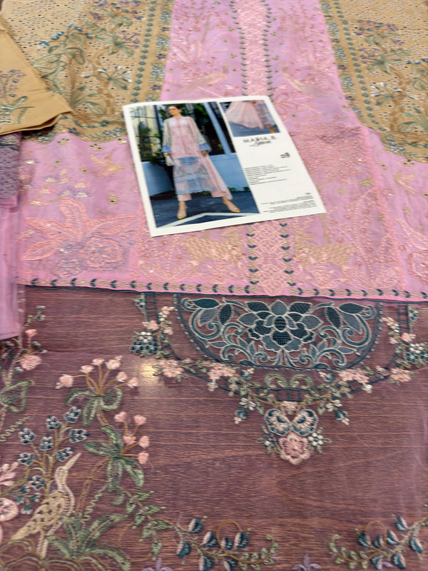 Maria b pink brown Eid ul azha collection