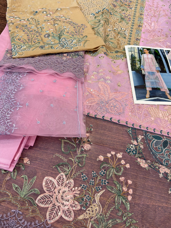 Maria b pink brown Eid ul azha collection