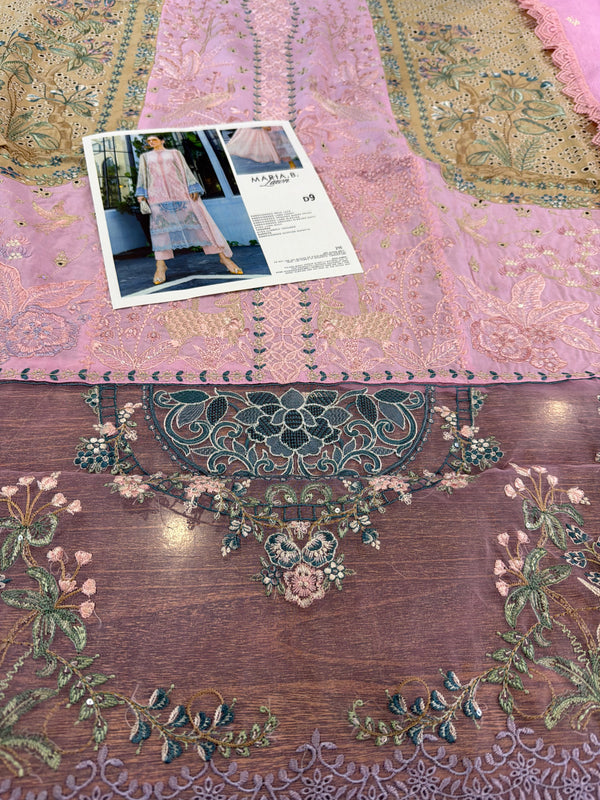 Maria b pink brown Eid ul azha collection