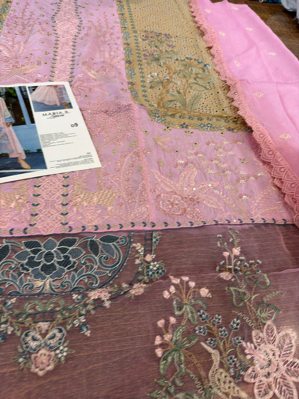 Maria b pink brown Eid ul azha collection