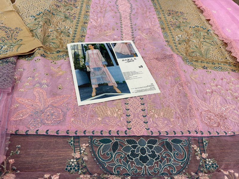 Maria b pink brown Eid ul azha collection