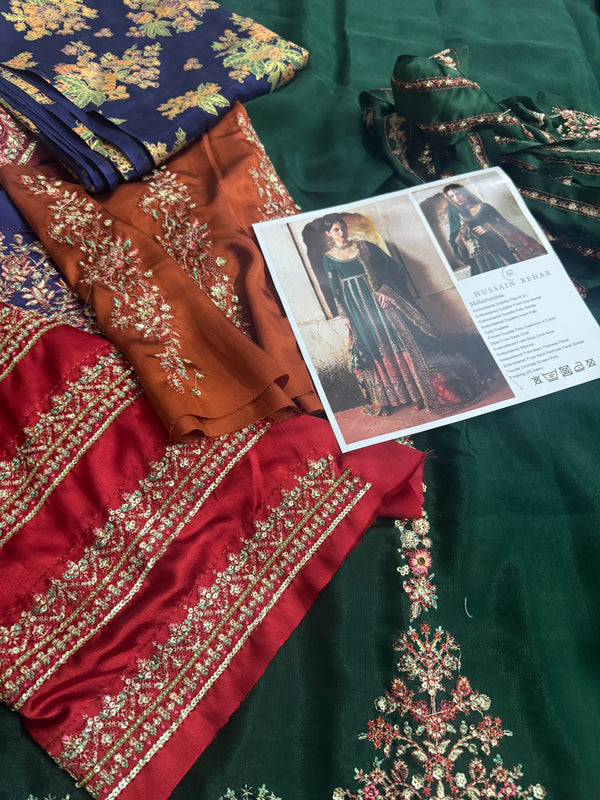 Hussain rehar green wedding edition