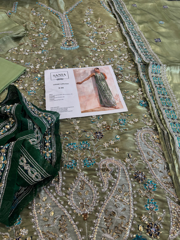 Sania masktaia green pista wedding edition