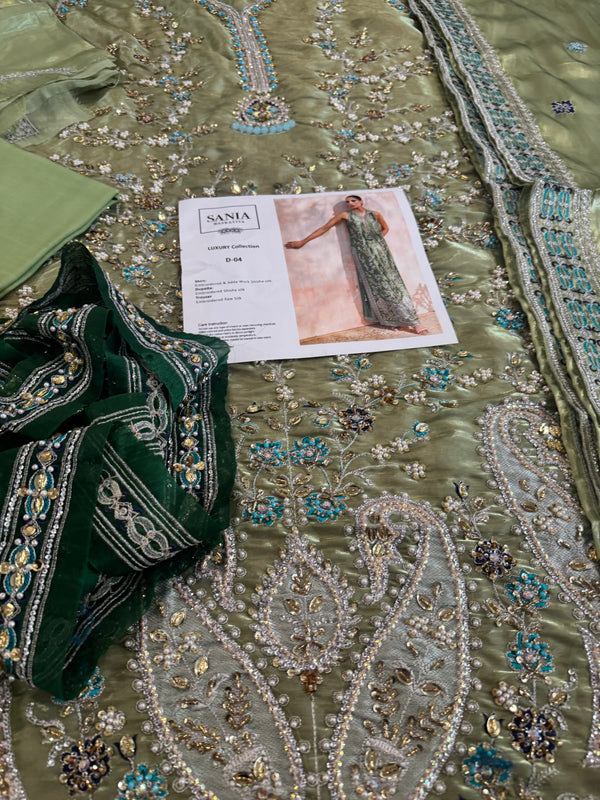 Sania masktaia green pista wedding edition