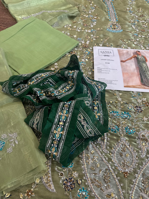 Sania masktaia green pista wedding edition