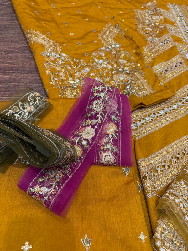 Mohsin Naveed Ranjha yellow wedding edition