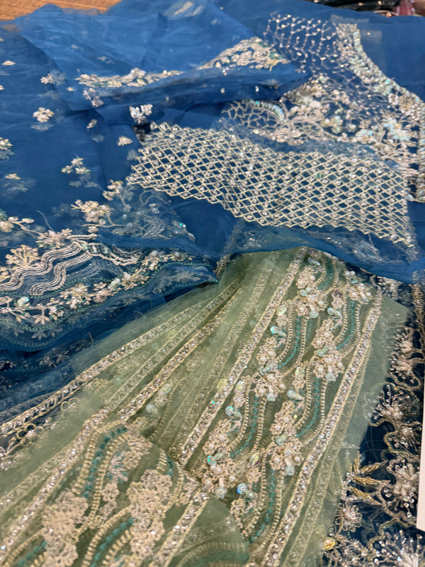 Republic womenswear teal blue wedding edition